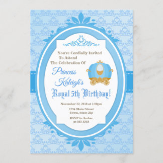 Princess Royal Ball Birthday Einladung Carriage
