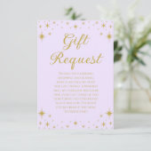 Princess Royal Birthday Gift Request Card Einladung (Stehend Vorderseite)