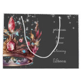 Princess Royal Birthday Große Geschenktüte (Rückseite)