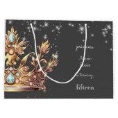 Princess Royal Birthday Große Geschenktüte (Rückseite)