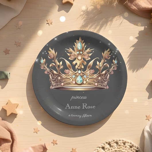 Princess Royal Birthday Pappteller