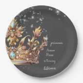 Princess Royal Birthday Pappteller (Vorderseite)