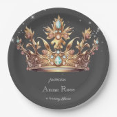 Princess Royal Birthday Pappteller (Vorderseite)