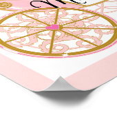 Princess Royal Carriage Pink & Gold Wall Street Ar Poster (Ecke)