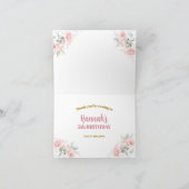 Princess Royal Castle 5. Geburtstag geklappt Dankeskarte (Innenseite)