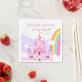 Princess Royal Castle Birthday Party Serviette (Beispiel)