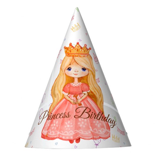Princess Royal Queen Birthday Paper Party Hats Partyhütchen (Vorderseite)
