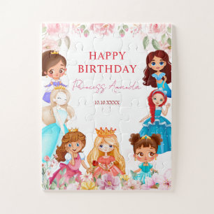 Princess Royals Girl Happy Birthday Games Puzzle