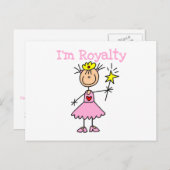 Princess Royalty Postkarte (Vorne/Hinten)