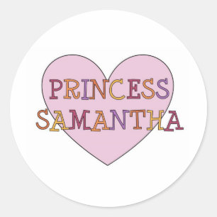 Princess Samantha Runder Aufkleber
