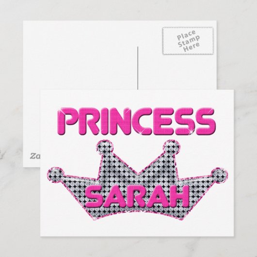 Princess Sarah Postkarte (Vorne/Hinten)