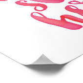 Princess schläft hier Kinder Plakatdruck Poster (Ecke)