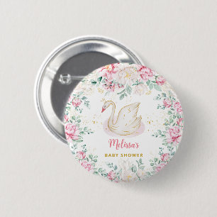 Princess-Schwan-Baby-Party Button
