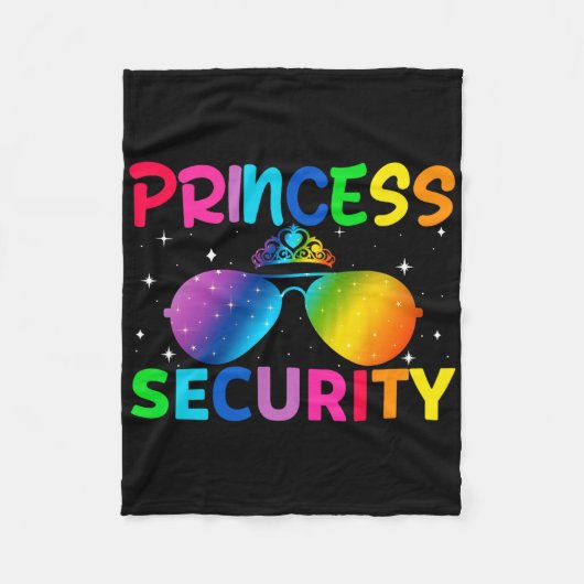 Princess Security Birthday Halloween-Party Funny m Fleecedecke (Vorderseite)