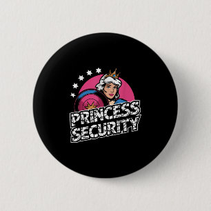 Princess Security Birthday Vater & Amp; Mama Boys  Button