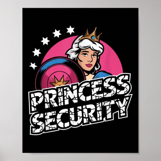 Princess Security Birthday Vater & Amp; Mama Boys Poster (Vorne)