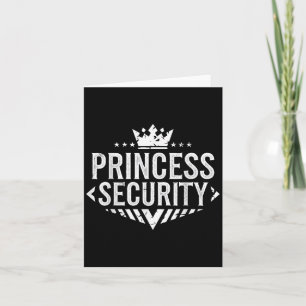 Princess Security Birthday Vater Mama Boys Brother Karte