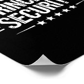 Princess Security Boys Brother Retro Birthday Vate Poster (Ecke)