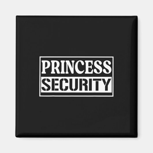 Princess Security Fun Birthday Halloween-Party des Magnet (Vorne)