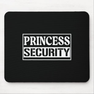 Princess Security Fun Birthday Halloween-Party Des Mousepad