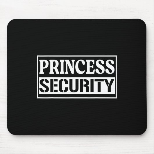 Princess Security Fun Birthday Halloween-Party des Mousepad (Vorne)