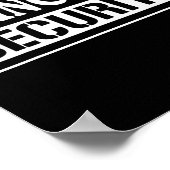 Princess Security Fun Birthday Halloween-Party Des Poster (Ecke)