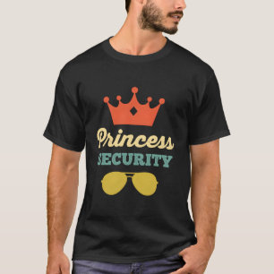 Princess Security Funny Family Trip Vater Mama Bir T-Shirt