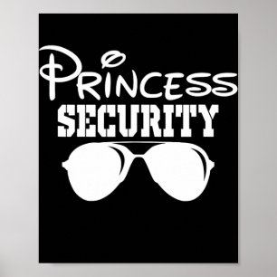 Princess Security Geburtstagsfeier Matching Famili Poster