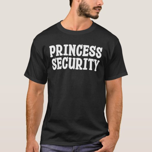 Princess Security Halloween Costume Funny T-Shirt (Vorderseite)