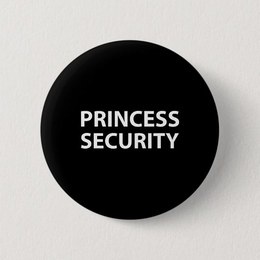 Princess Security Halloween Kostüm Vater Men Match Button (Vorderseite)