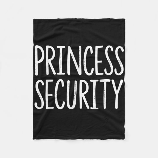 Princess Security Halloween Kostüm Vater Men Match Fleecedecke (Vorderseite)