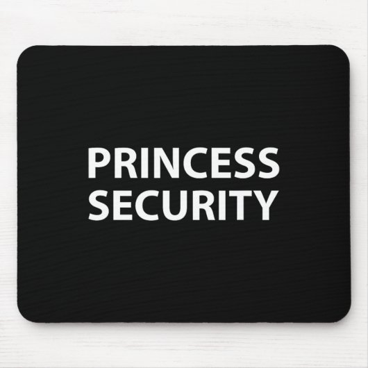 Princess Security Halloween Kostüm Vater Men Match Mousepad (Vorne)