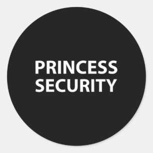 Princess Security Halloween Kostüm Vater Men Match Runder Aufkleber