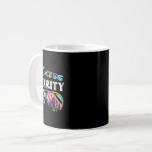 Princess Security Lustige Geburtstagsfeier passend Kaffeetasse (Vorderseite Links)