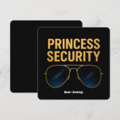 Princess Security Magic Halloween Geburtstagsparty Einladung (Vorne/Hinten)