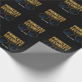Princess Security Magic Halloween Geburtstagsparty Geschenkpapier (Ecke)
