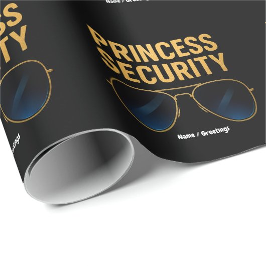 Princess Security Magic Halloween Geburtstagsparty Geschenkpapier (Rolleneckpunkt)