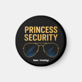 Princess Security Magic Halloween Geburtstagsparty Magnet (Vorne)