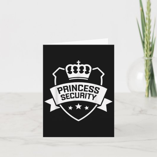 Princess Security Protection Geburtstagskinder Karte (Vorderseite)