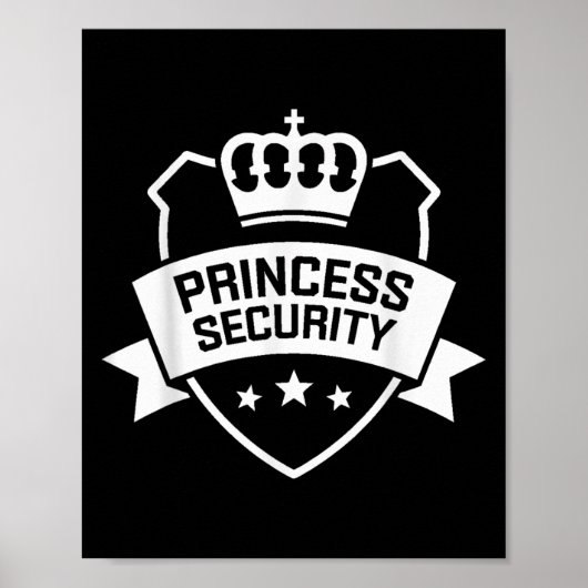 Princess Security Protection Geburtstagskinder Poster (Vorne)