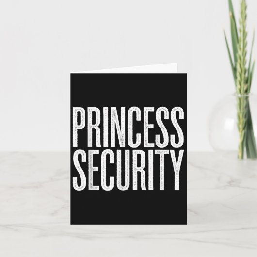 Princess Security Protection Retro Castle Karte (Vorderseite)
