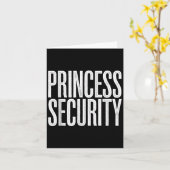 Princess Security Protection Retro Castle Karte (Gelbe Blume)