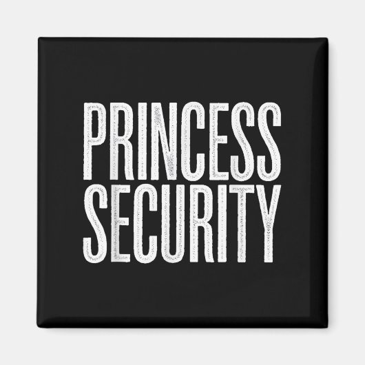 Princess Security Protection Retro Castle Magnet (Vorne)