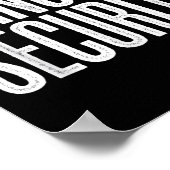 Princess Security Protection Retro Castle Poster (Ecke)
