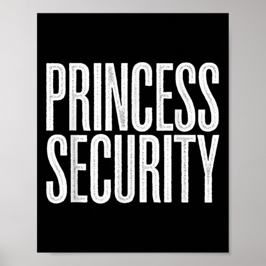 Princess Security Protection Retro Castle Poster (Vorne)