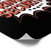 Princess Security Retro Birthday Vater & Amp; Mama Poster (Ecke)
