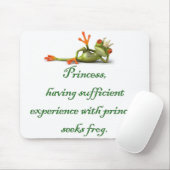 Princess Seeks Frog Mousepad (Mit Mouse)