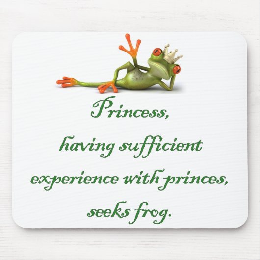 Princess Seeks Frog Mousepad (Vorne)
