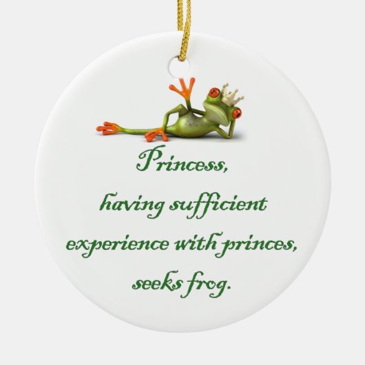 Princess Seeks Frog Ornament (Vorne)
