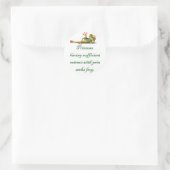 Princess Seeks Frog Round Sticker (Tasche)
